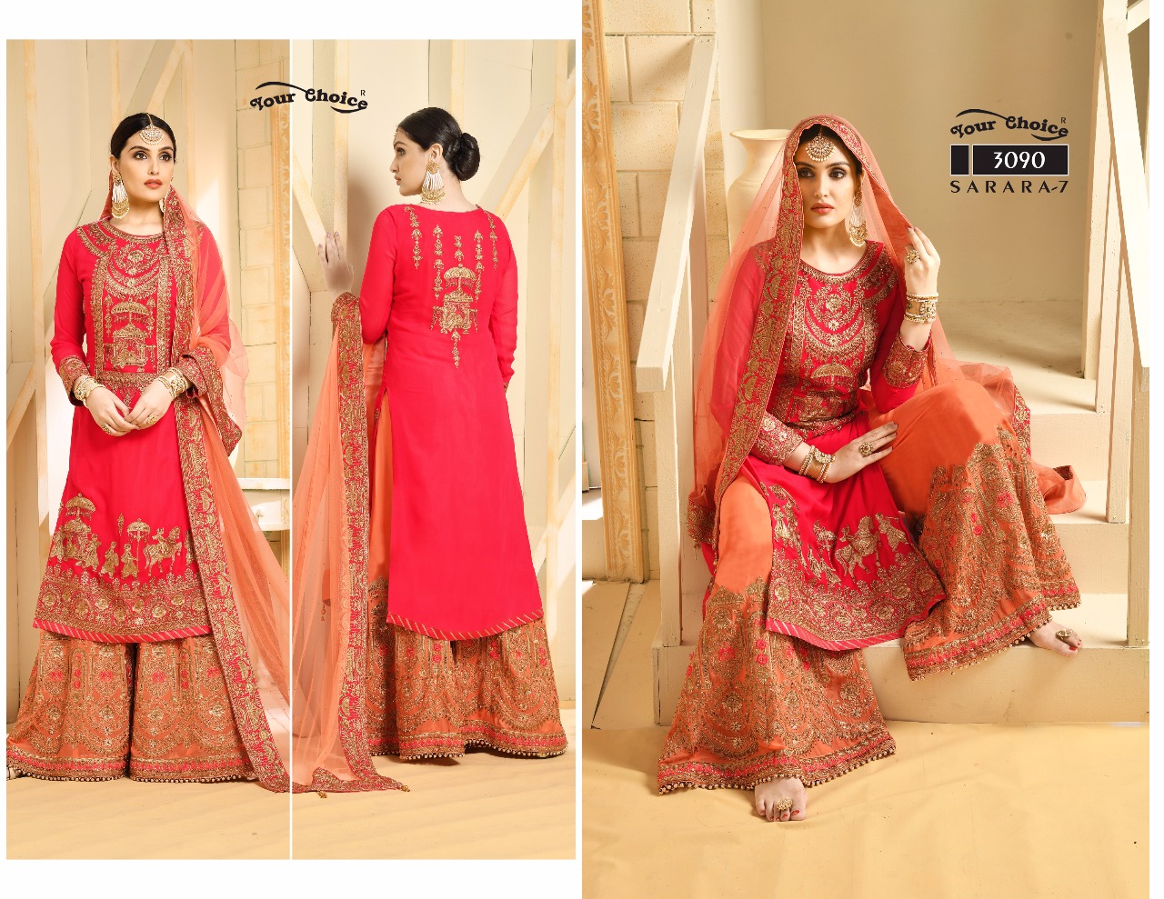 Sarara Vol-7 Your Choice Heavy Embroidery Salwar Kameez Sarara Vol-7 Your Choice Heavy Embroidery Salwar Kameez
